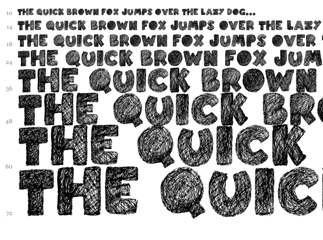 Easy Fashion font waterfall